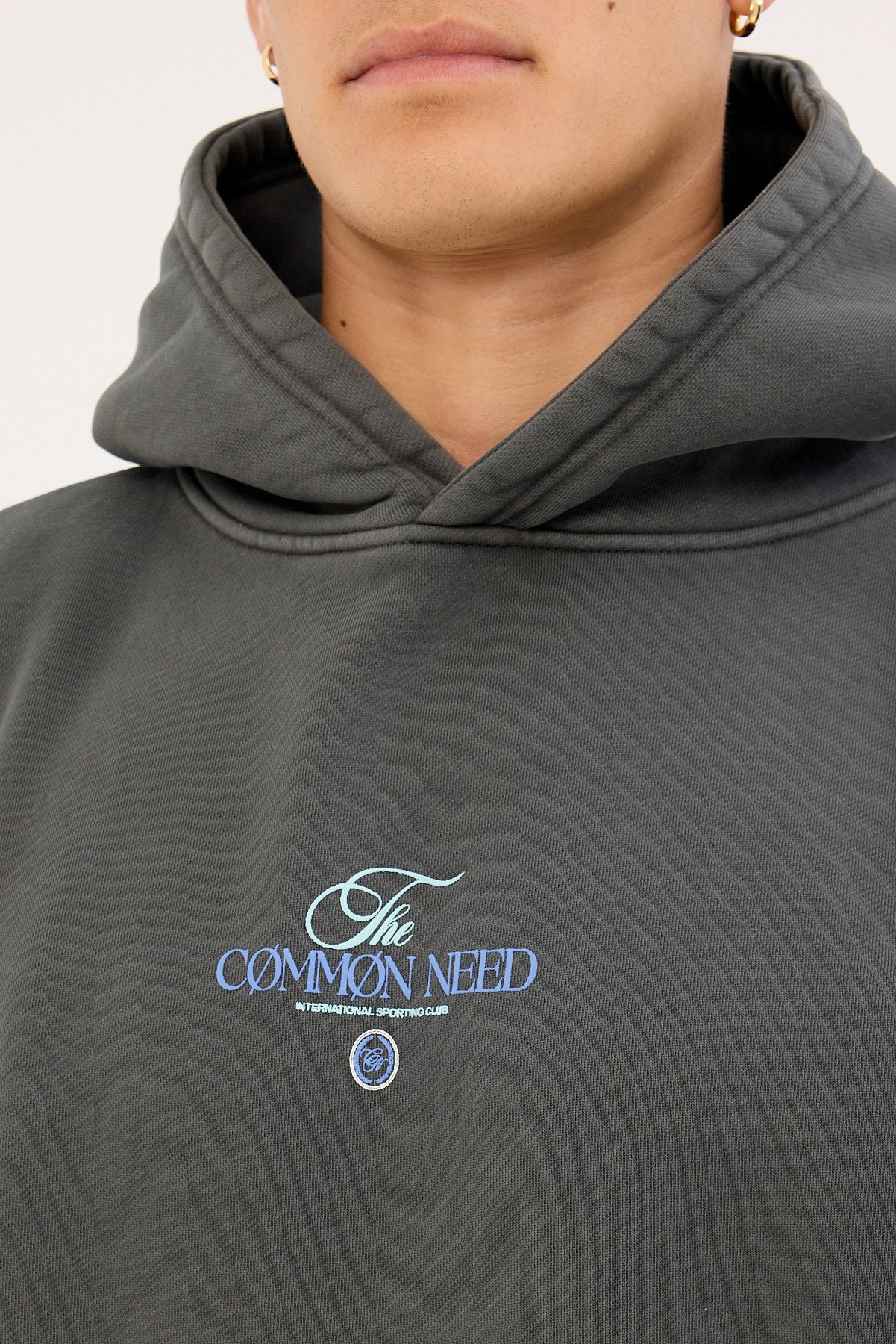 Common Need Sigma Boxy Hoodie Washed Black - Image 4