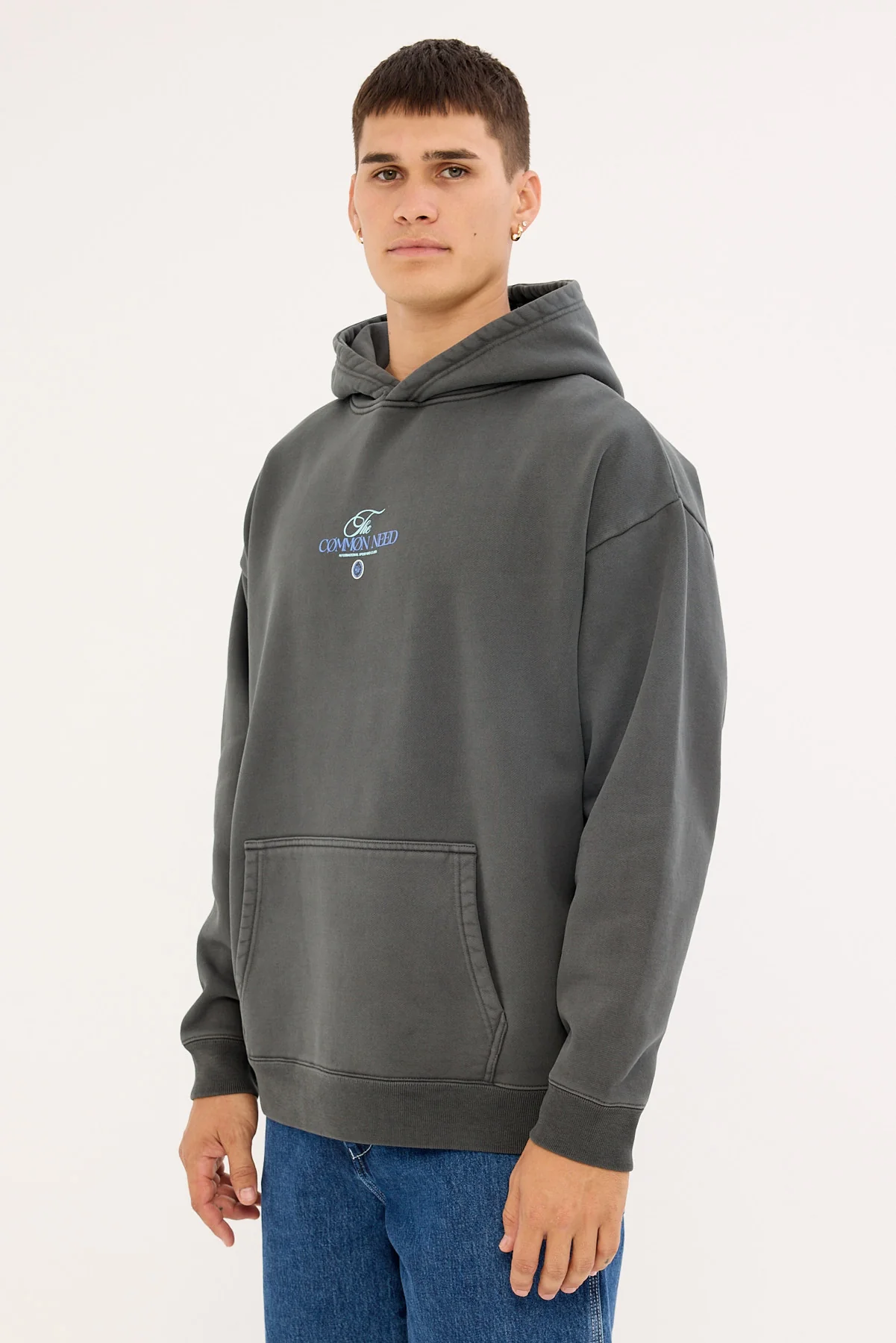 Common Need Sigma Boxy Hoodie Washed Black - Image 5