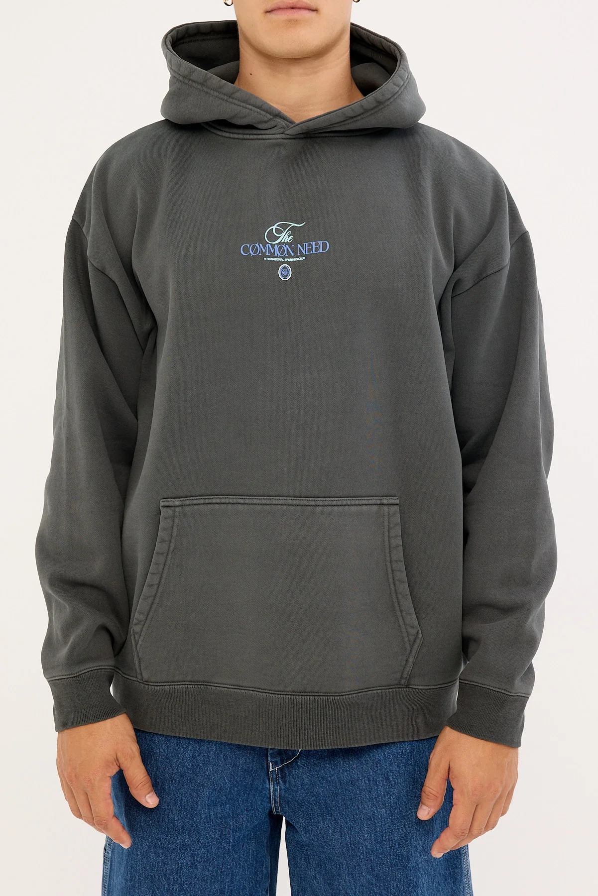 Common Need Sigma Boxy Hoodie Washed Black - Image 7