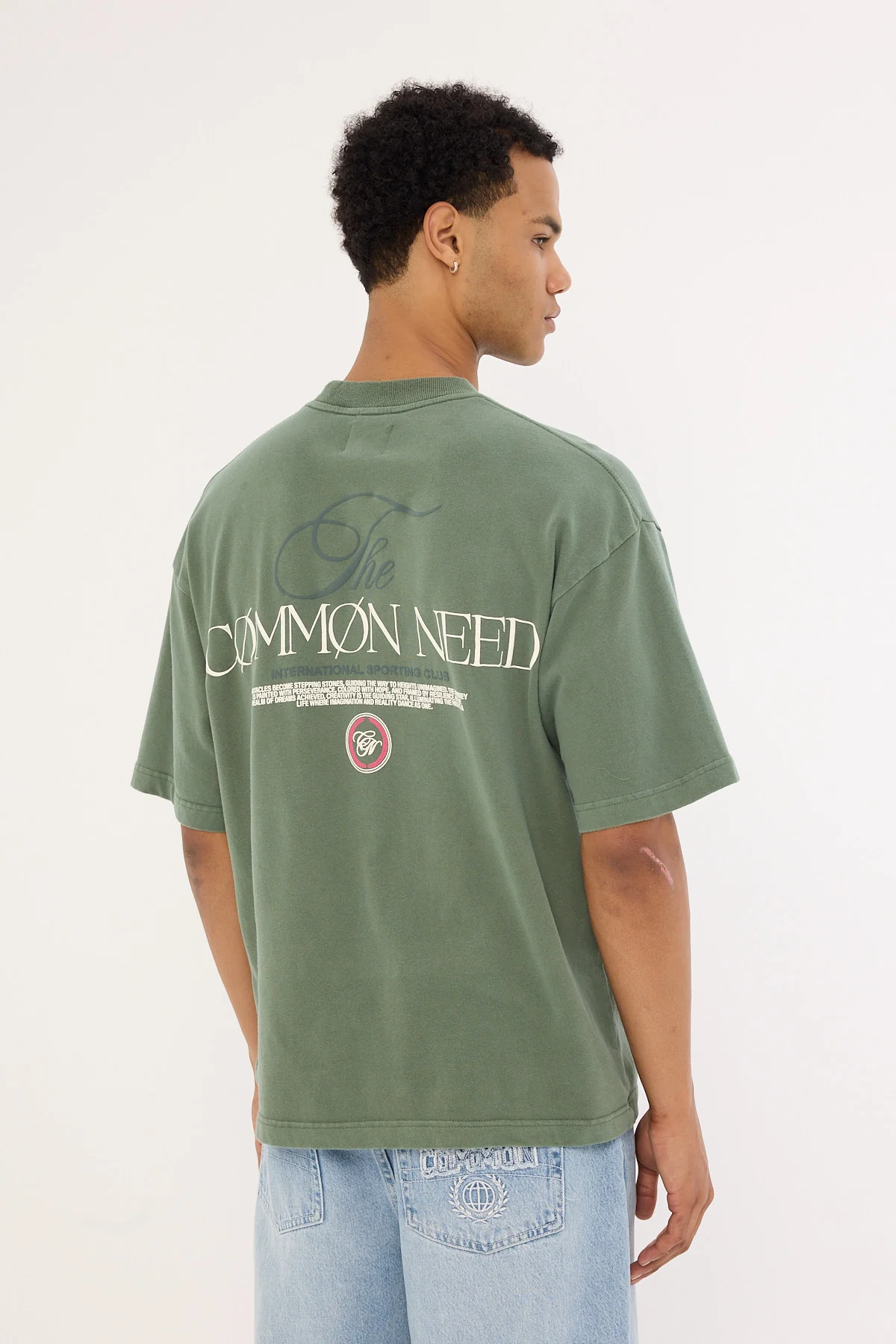 Common Need Sigma Brushed Easy Tee Pigment Wash Green