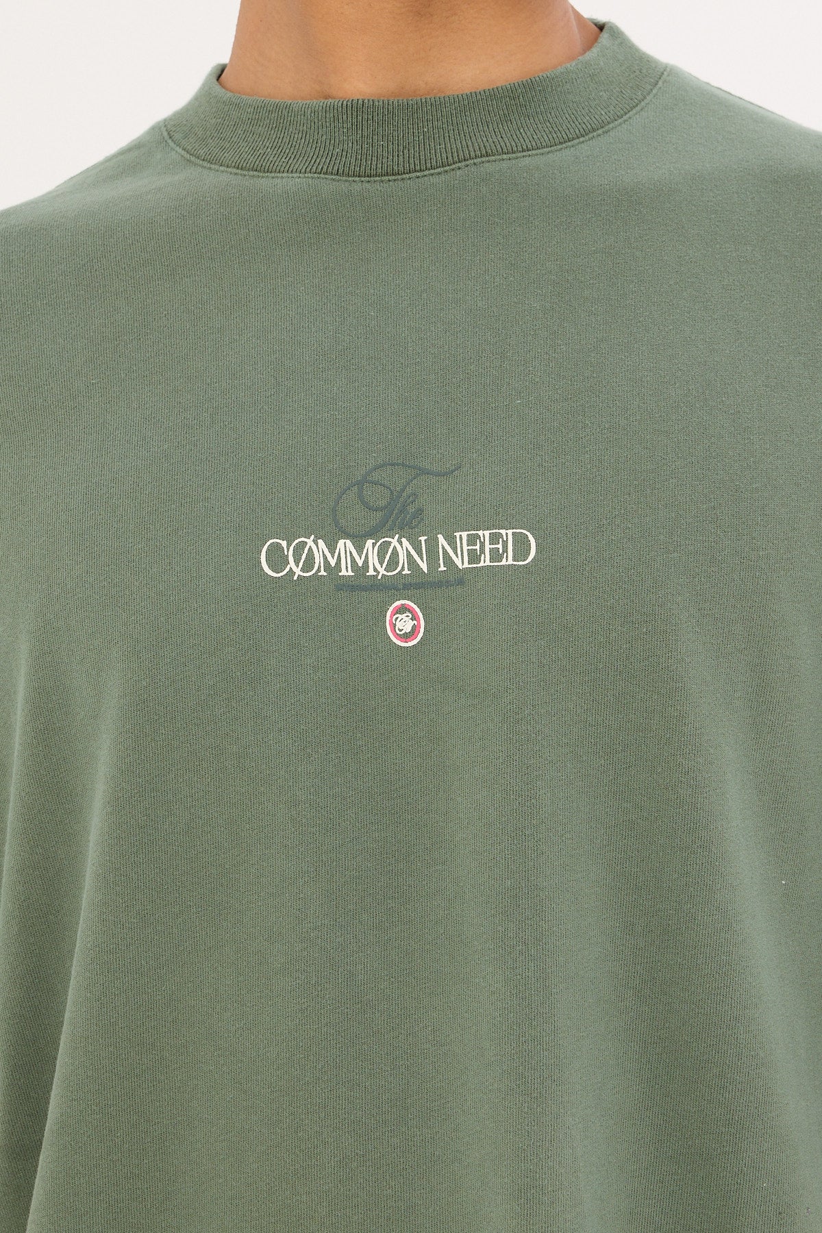 Common Need Sigma Brushed Easy Tee Pigment Wash Green - Image 5