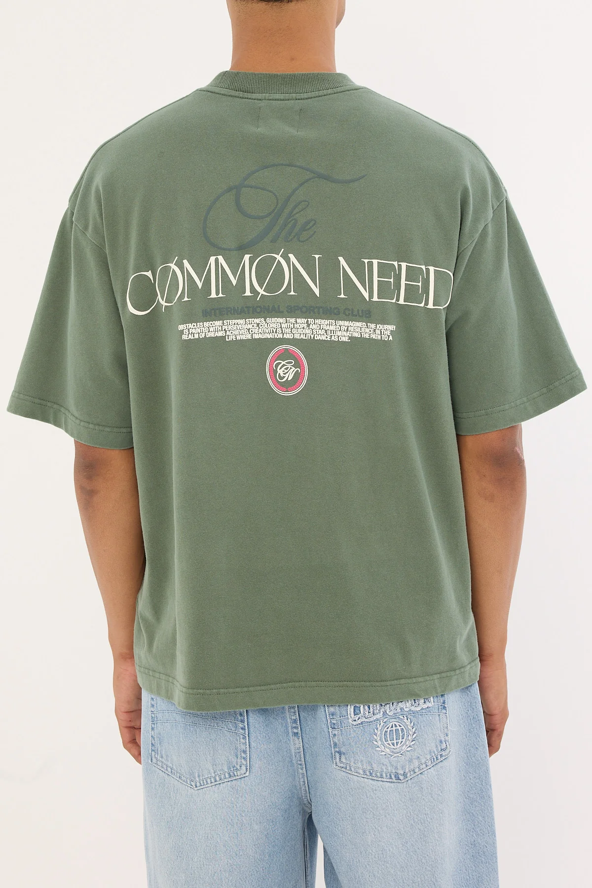 Common Need Sigma Brushed Easy Tee Pigment Wash Green - Image 7