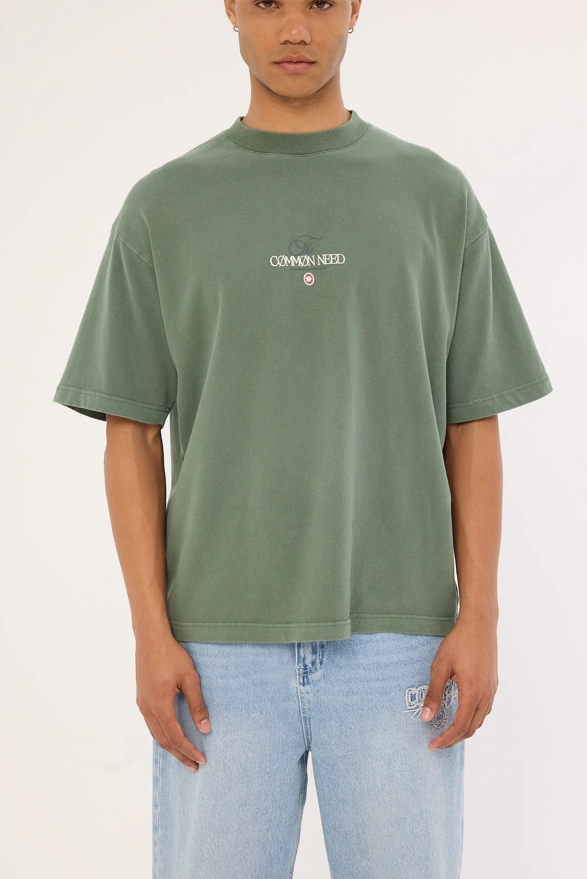 Common Need Sigma Brushed Easy Tee Pigment Wash Green - Image 8