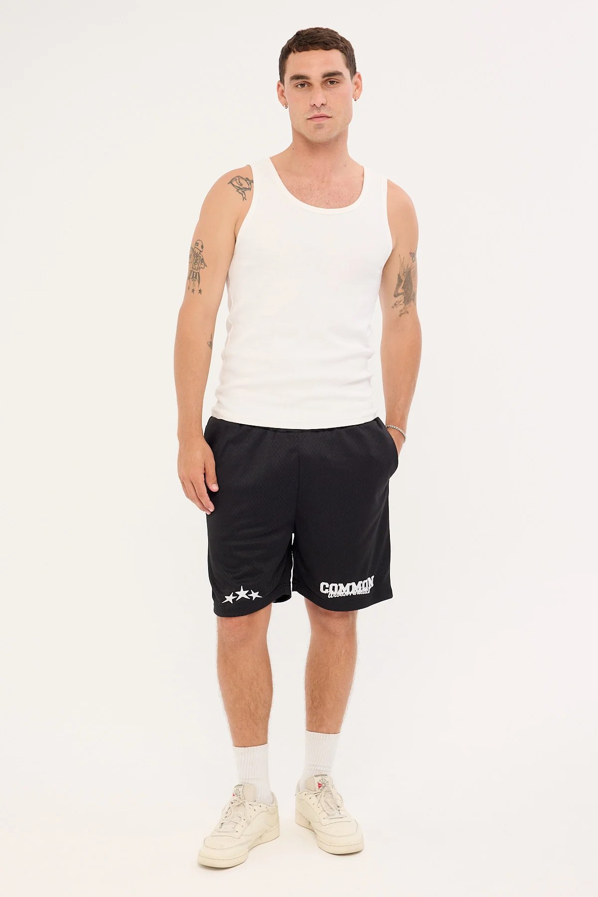 Common Need Slam Elastic Waist Short Black