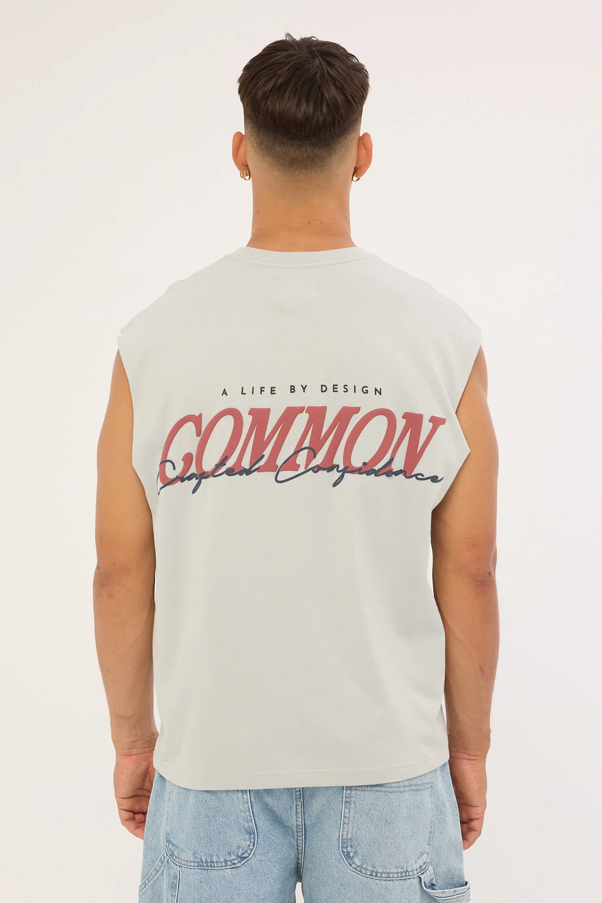 Common Need Slant Muscle Tank Grey - Image 5