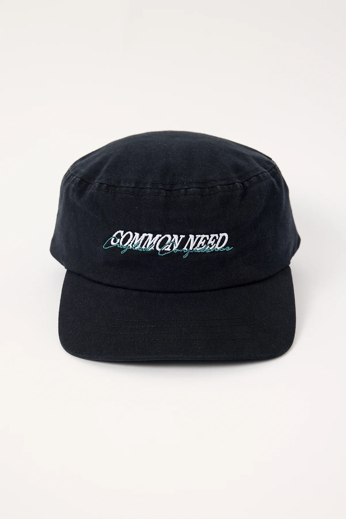 Common Need Slant Painter Cap Black
