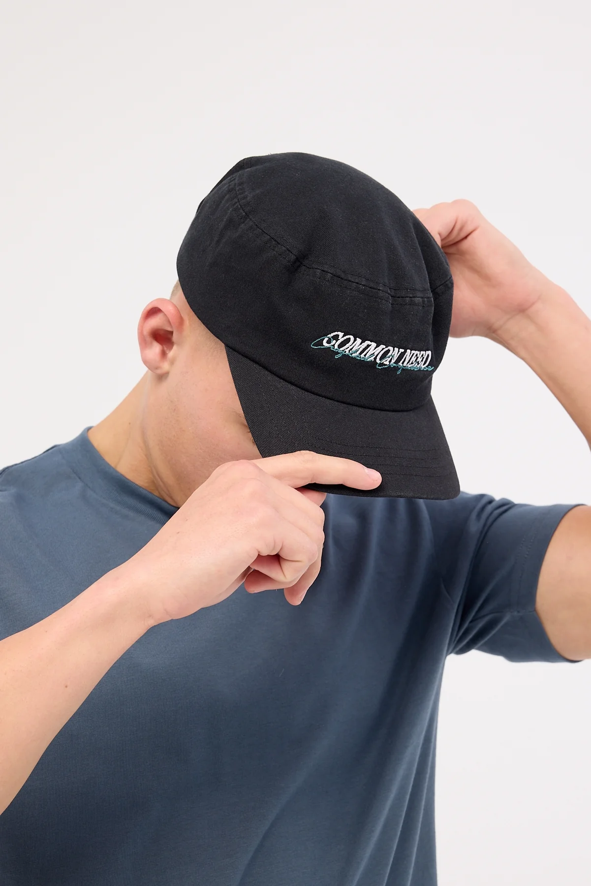 Common Need Slant Painter Cap Black - Image 2