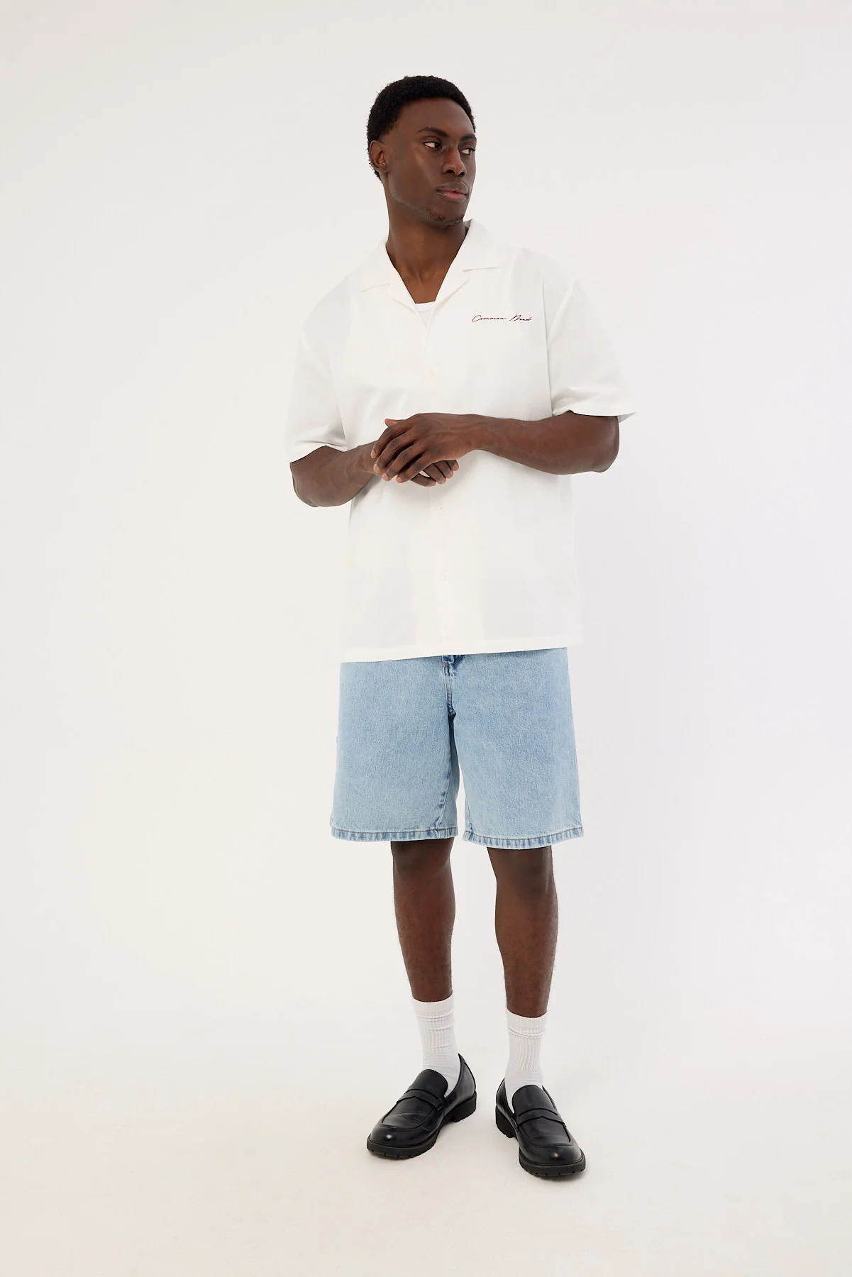 Common Need Slant Resort Shirt White - Image 2