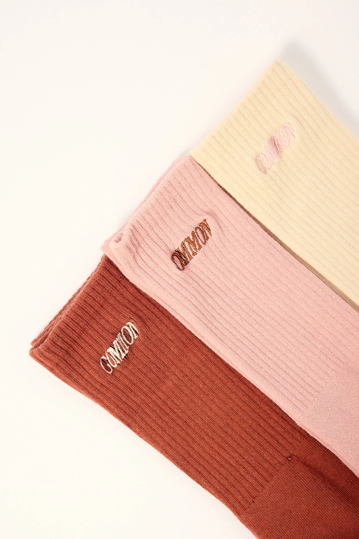 Common Need Slant Sock 3 Pack Rust/Pink/Sand - Image 2