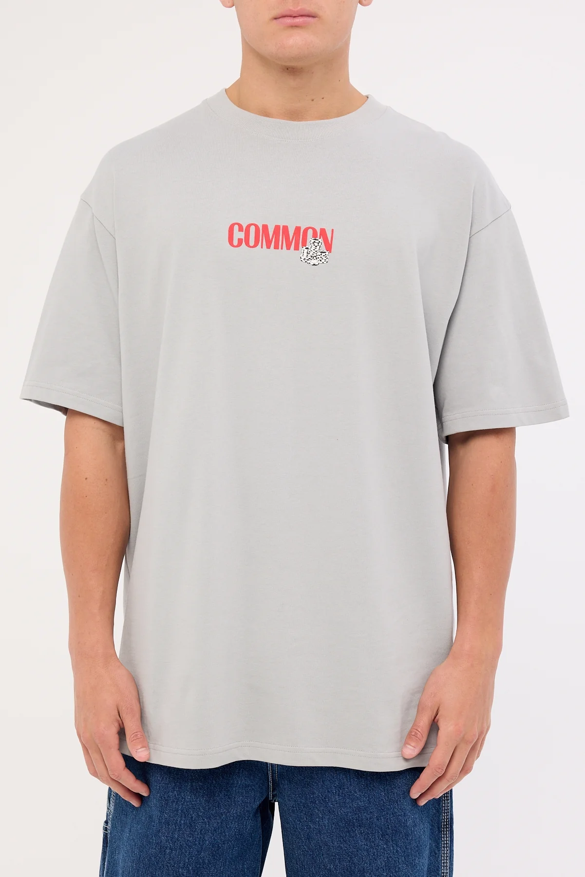 Common Need Slots Heavyweight Boxy Tee Ice Grey - Image 7