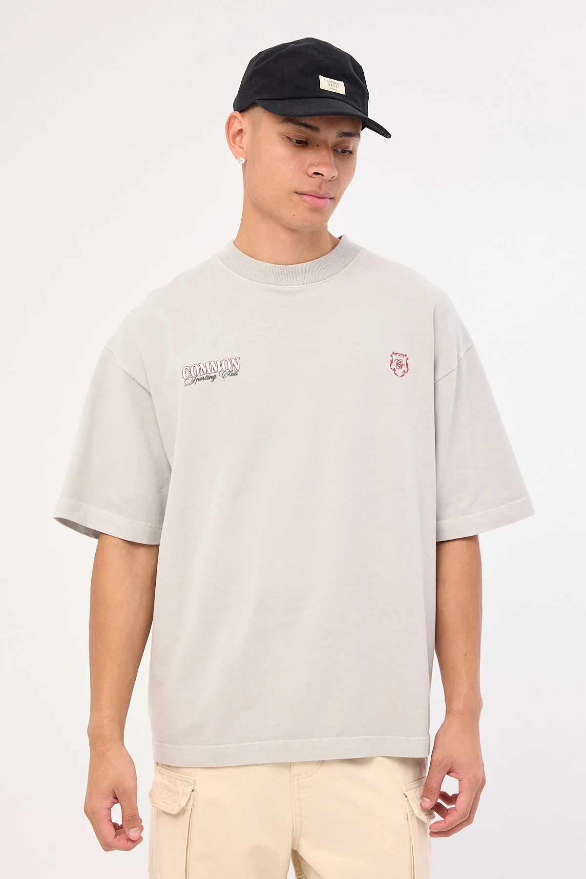 Common Need Sporting Brushed Easy Tee Washed Ice Grey - Image 5