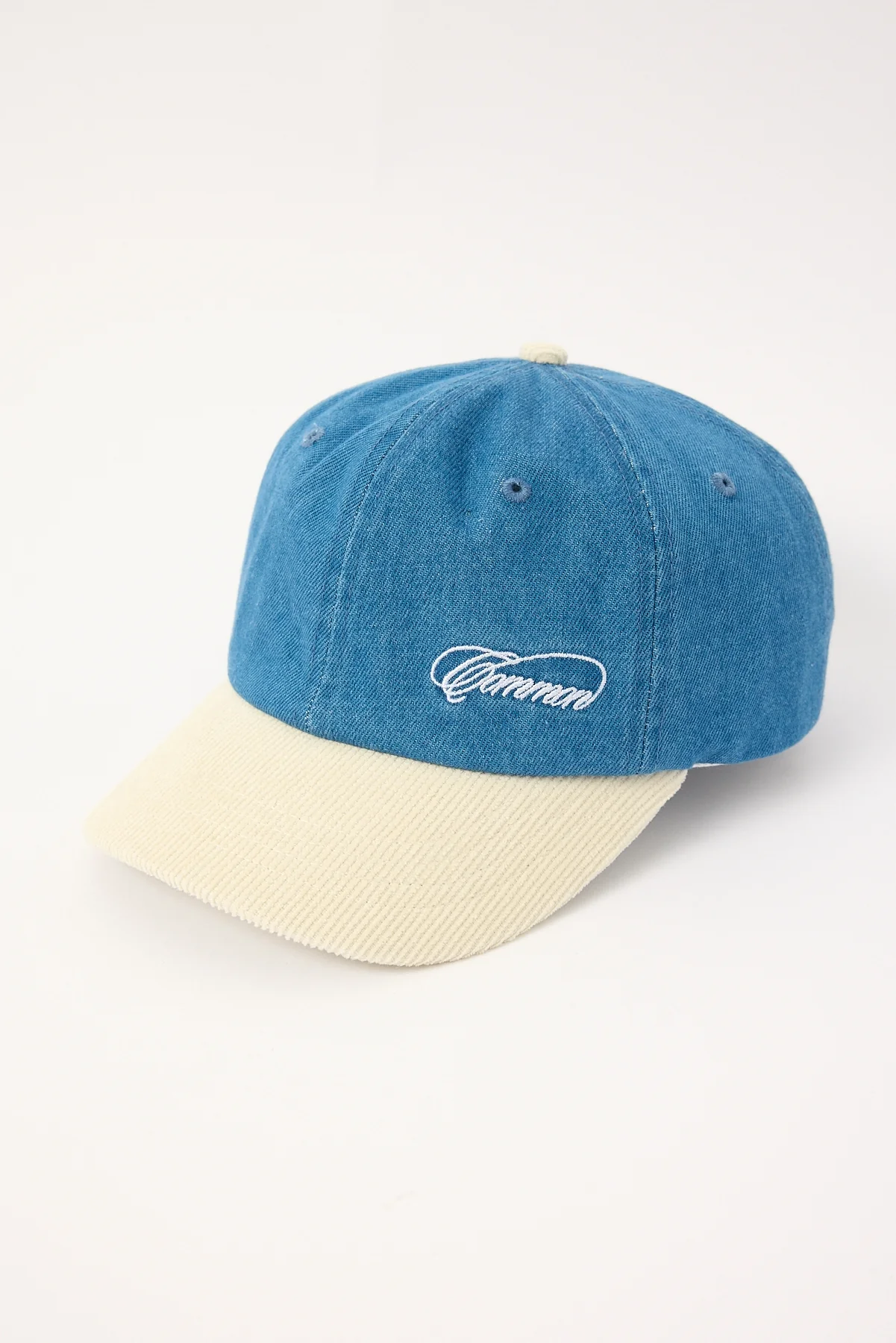 Common Need Sprig Denim Mid Profile Cap Ocean Blue/Off White - Image 4