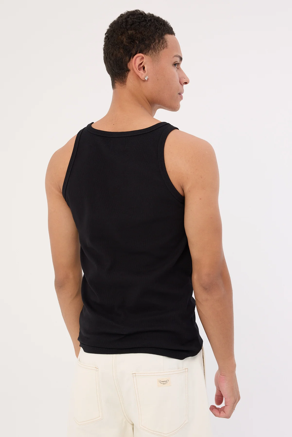 Common Need Square Neck Singlet Tank Black - Image 5