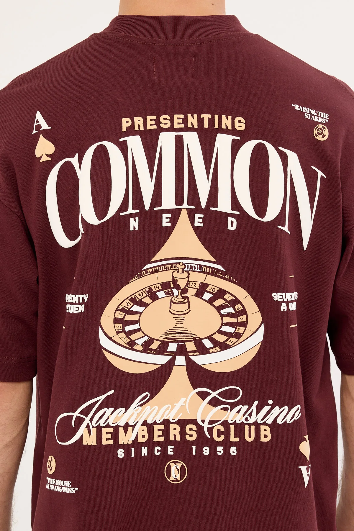 Common Need Stake Heavyweight Easy Tee Merlot - Image 5