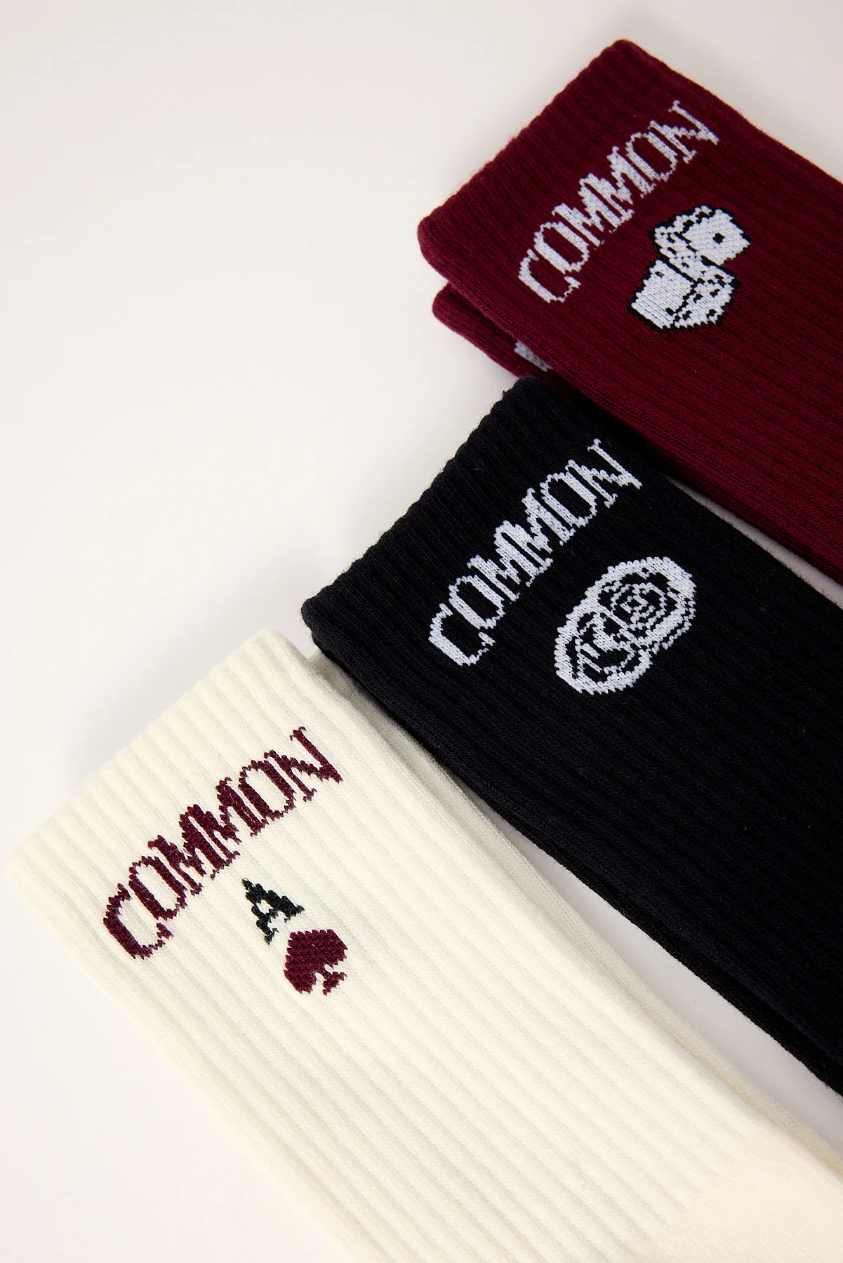 Common Need Stake Sock 3 Pack Black/Burgundy/White - Image 2