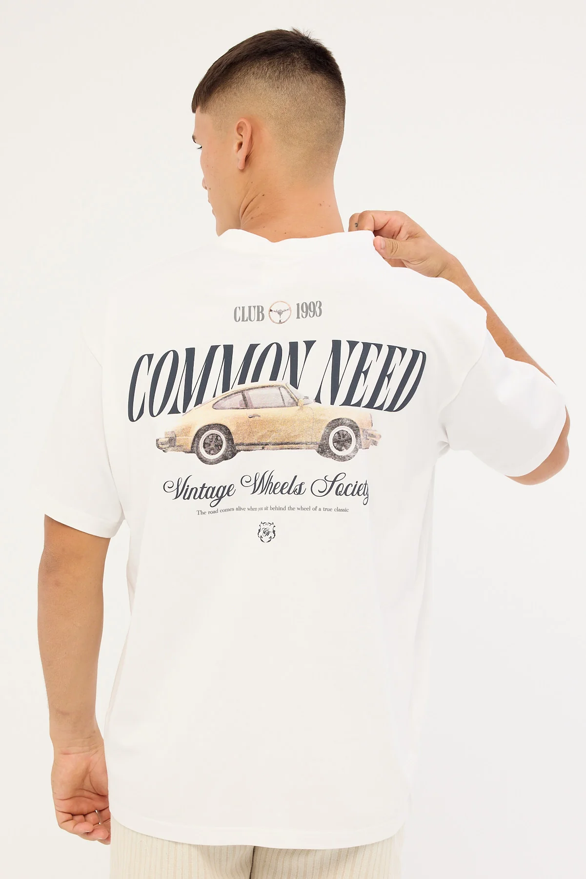 Common Need Steer Heavyweight Boxy Tee White