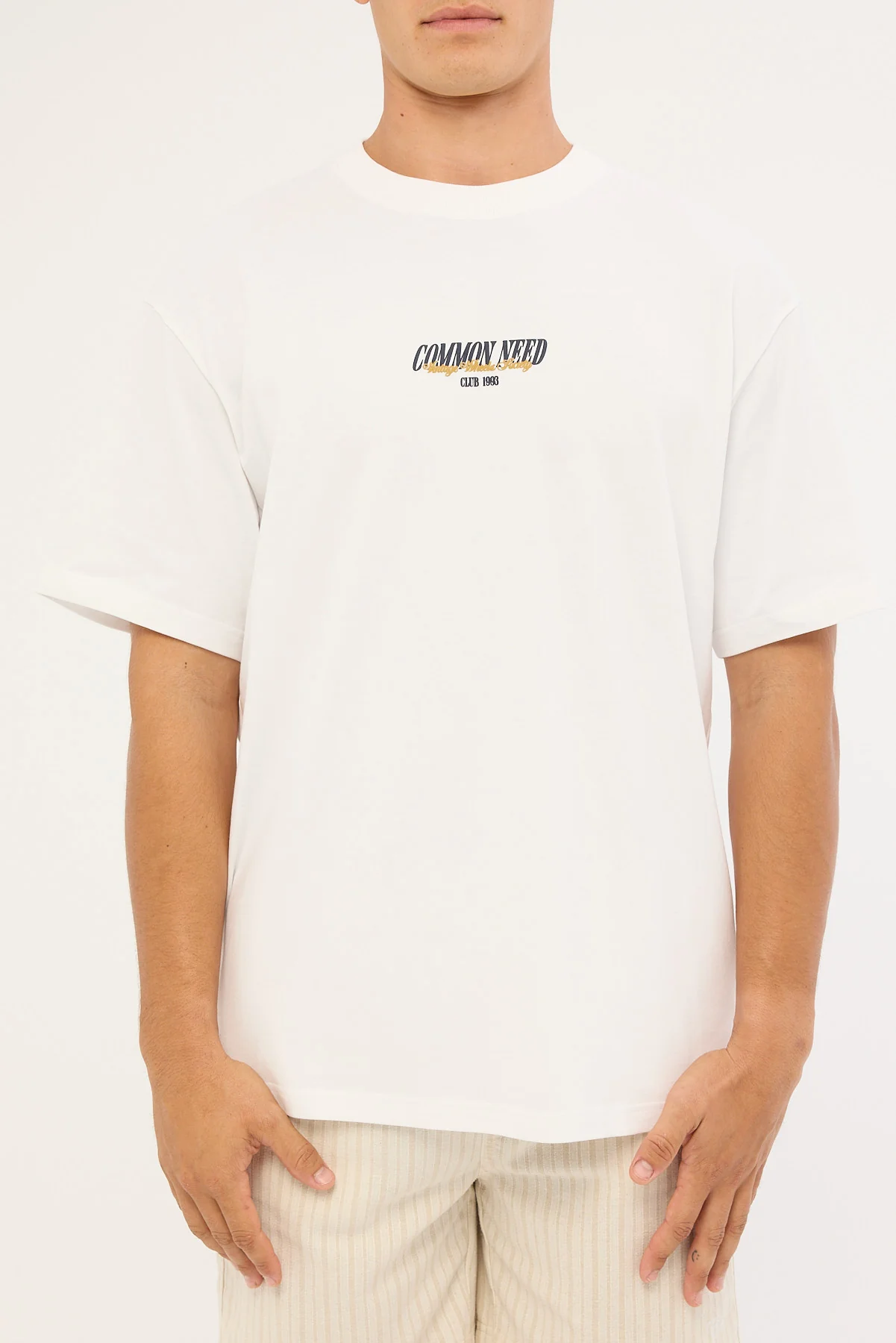 Common Need Steer Heavyweight Boxy Tee White - Image 7