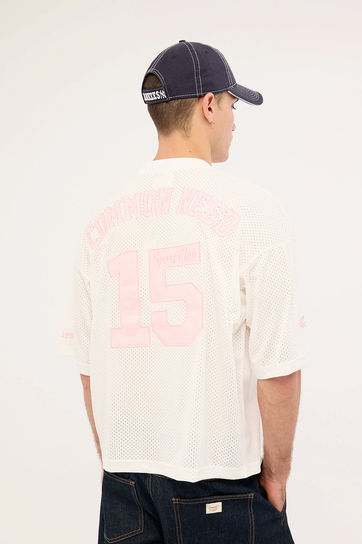 Common Need Strike Cropped Jersey White - Image 2