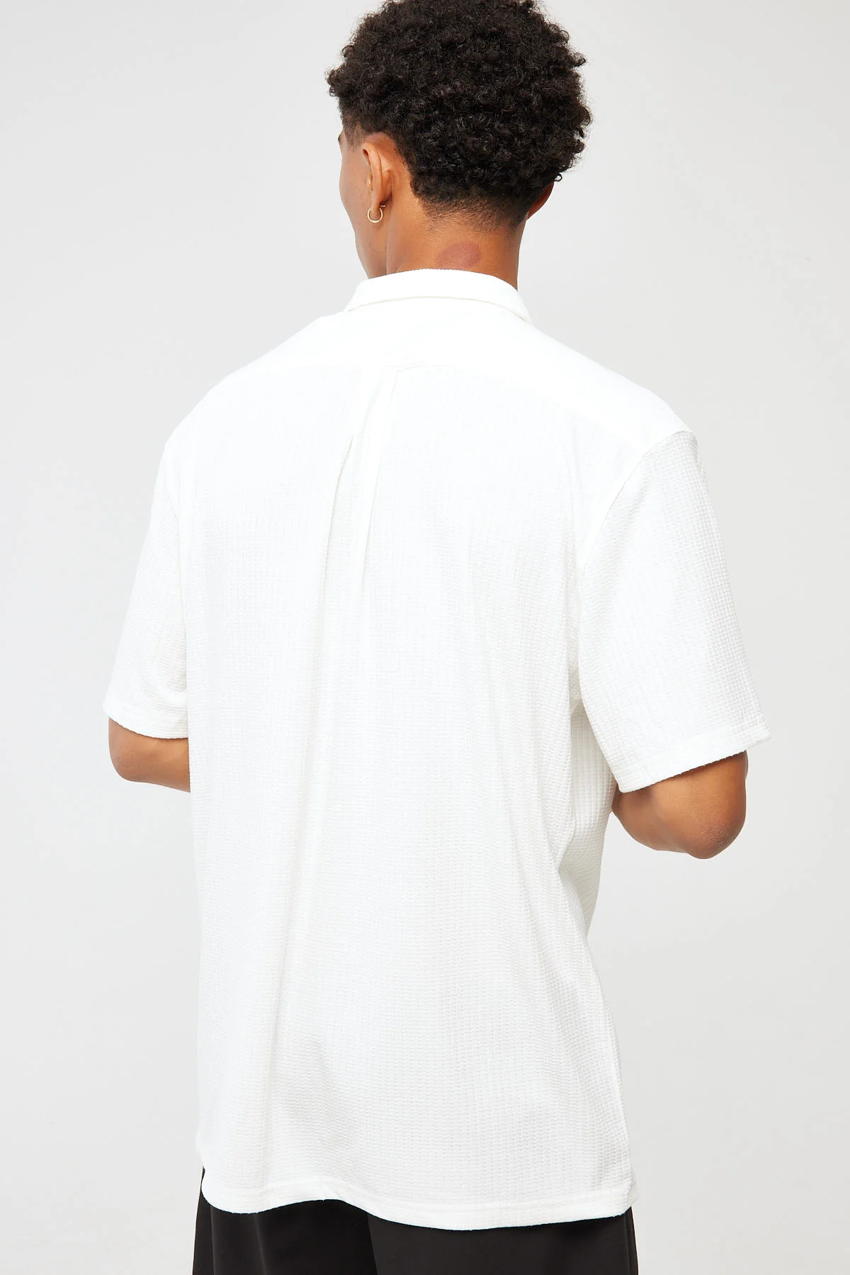 Common Need Studio Recycled Resort Collar Shirt Off White - Image 5
