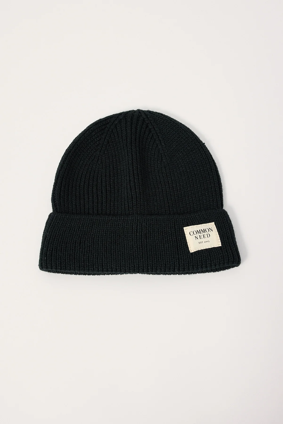 Common Need Subtle Low Profile Beanie Black