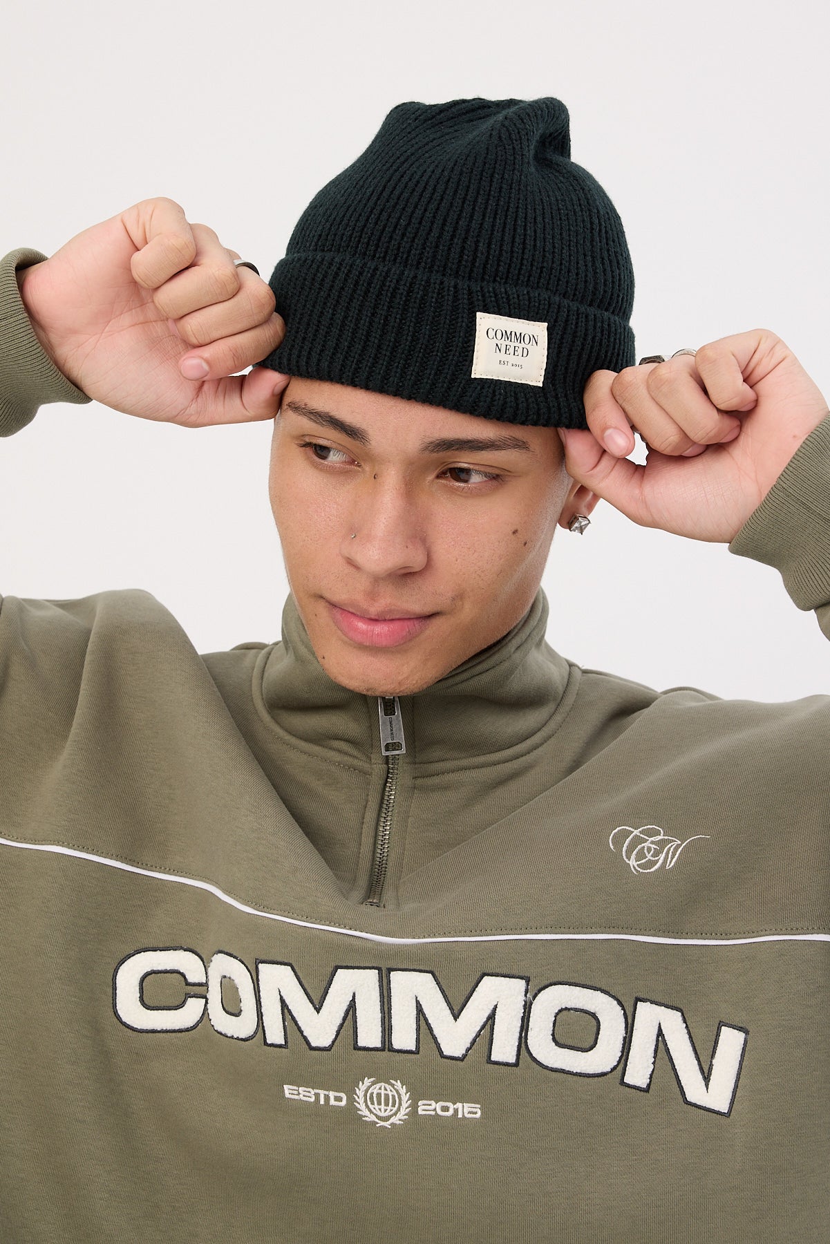 Common Need Subtle Low Profile Beanie Black - Image 4