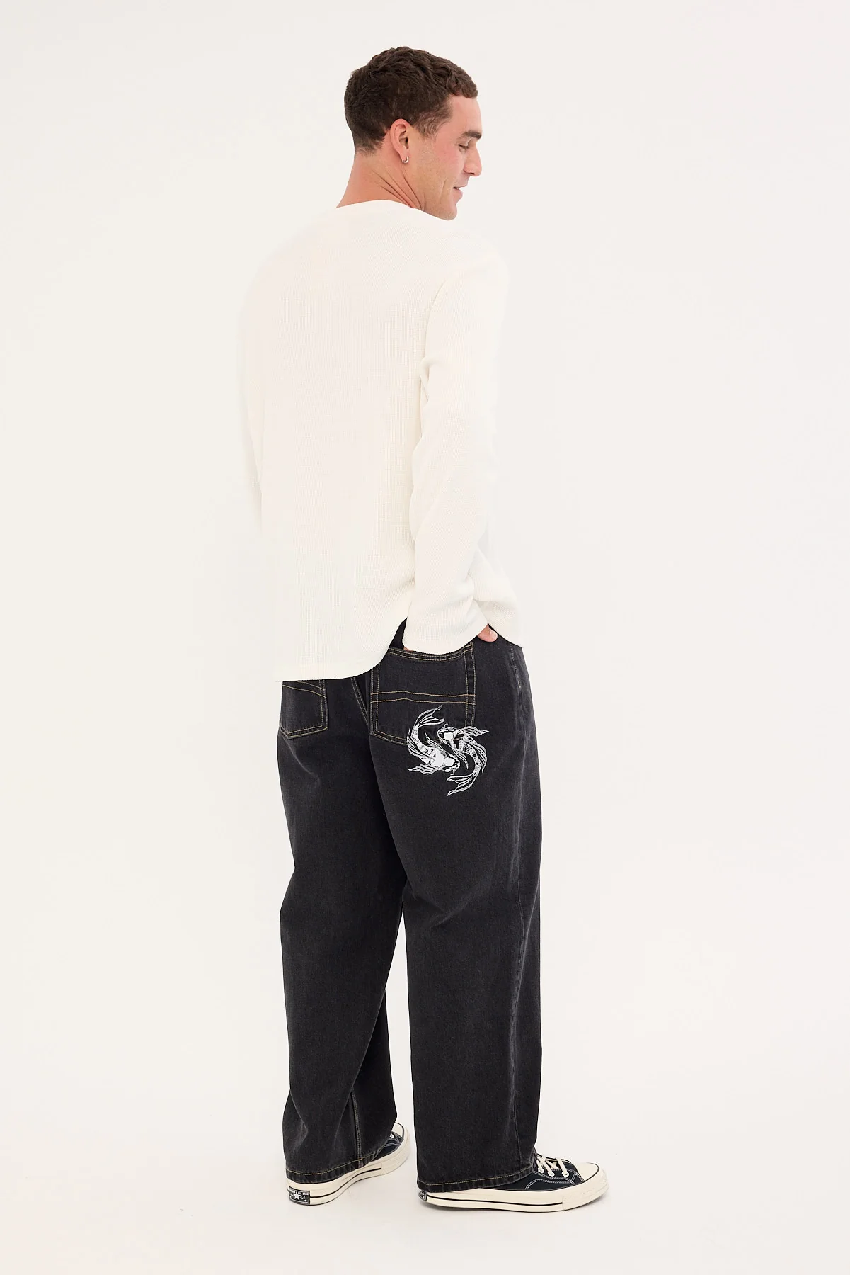 Common Need Sumi Baggy Jean Storm Black - Image 3