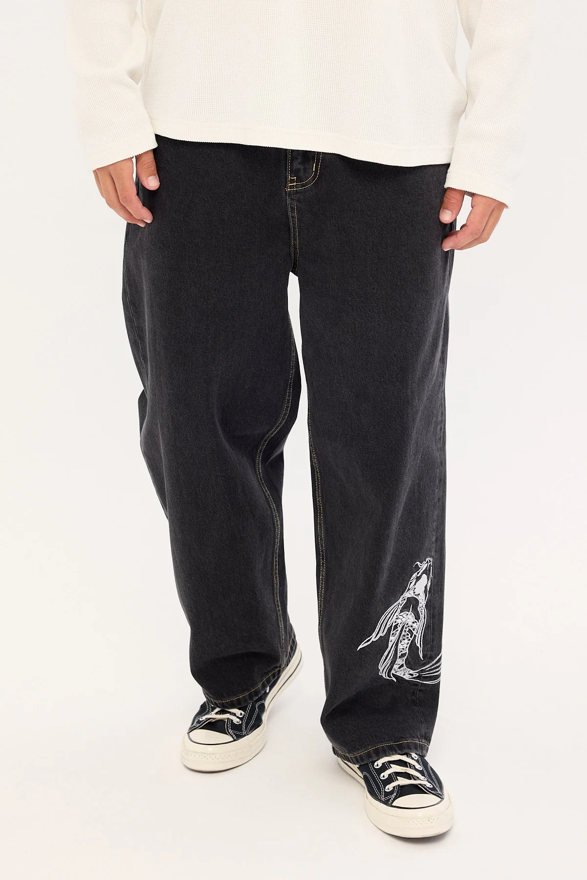 Common Need Sumi Baggy Jean Storm Black - Image 4