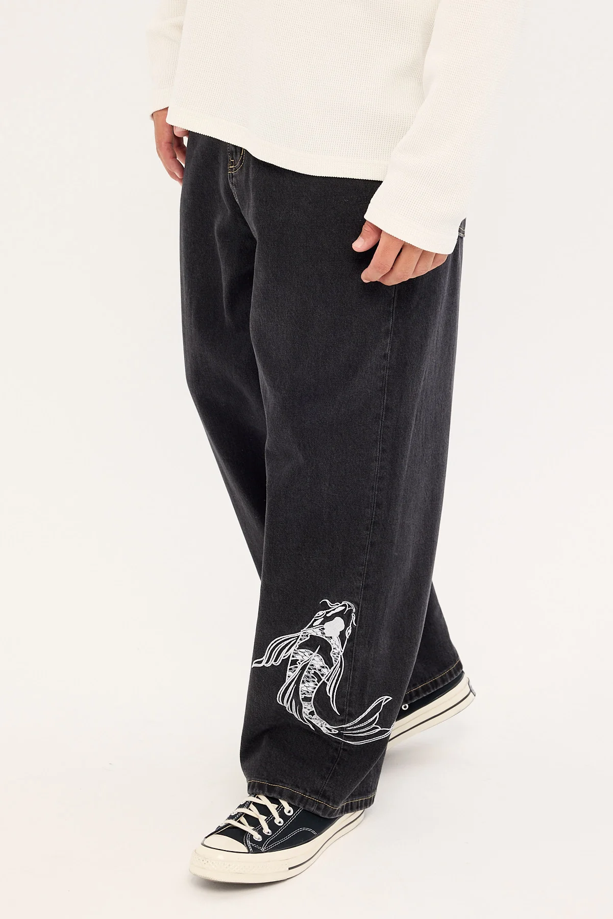 Common Need Sumi Baggy Jean Storm Black - Image 5
