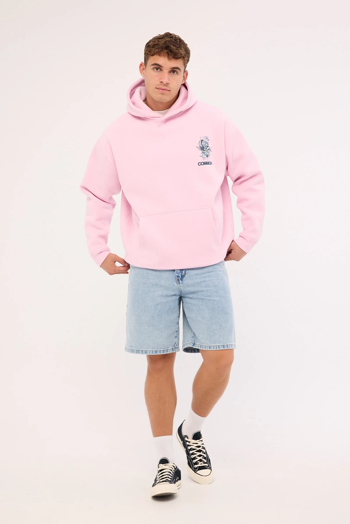 Common Need Sumi Boxy Hoodie Pale Pink - Image 2