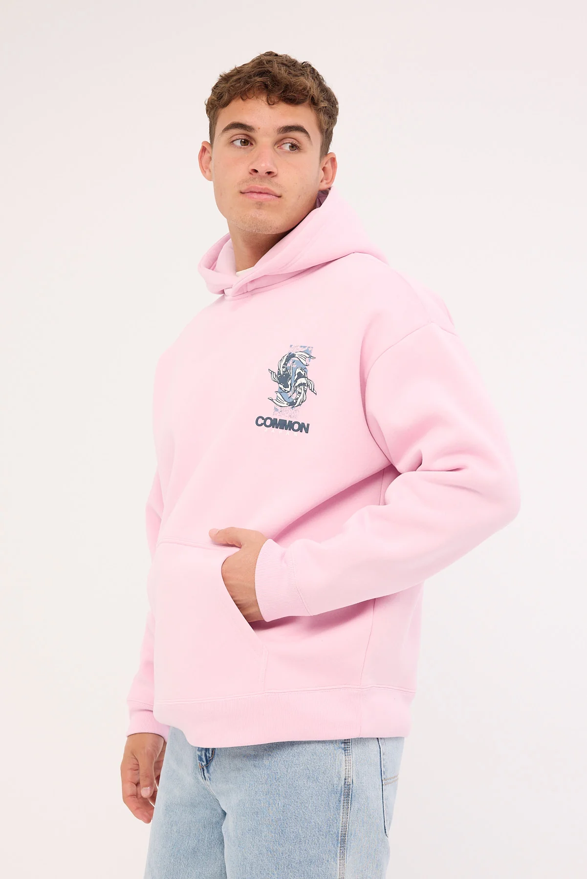 Common Need Sumi Boxy Hoodie Pale Pink - Image 5