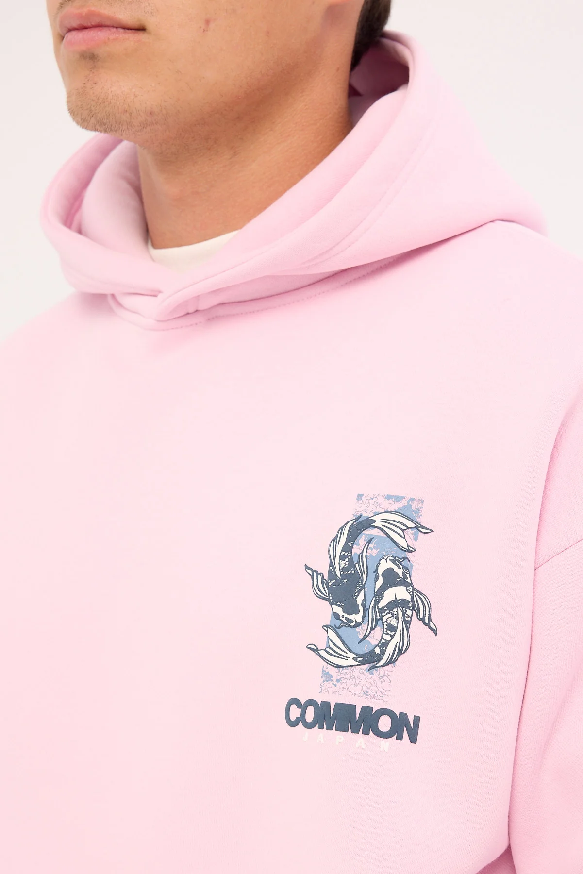 Common Need Sumi Boxy Hoodie Pale Pink - Image 6