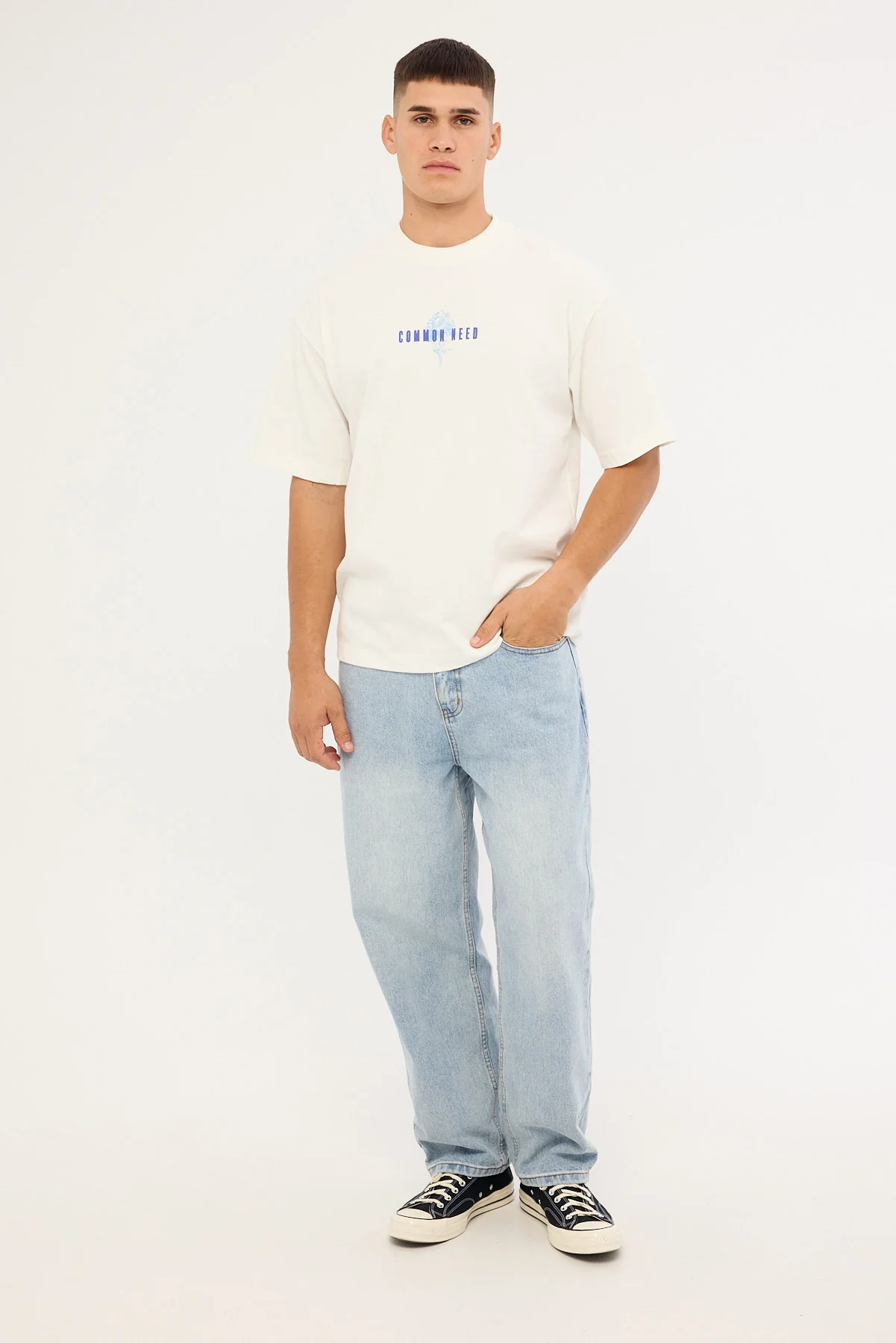 Common Need Sunny Heavyweight Slub Easy Tee Off White - Image 2