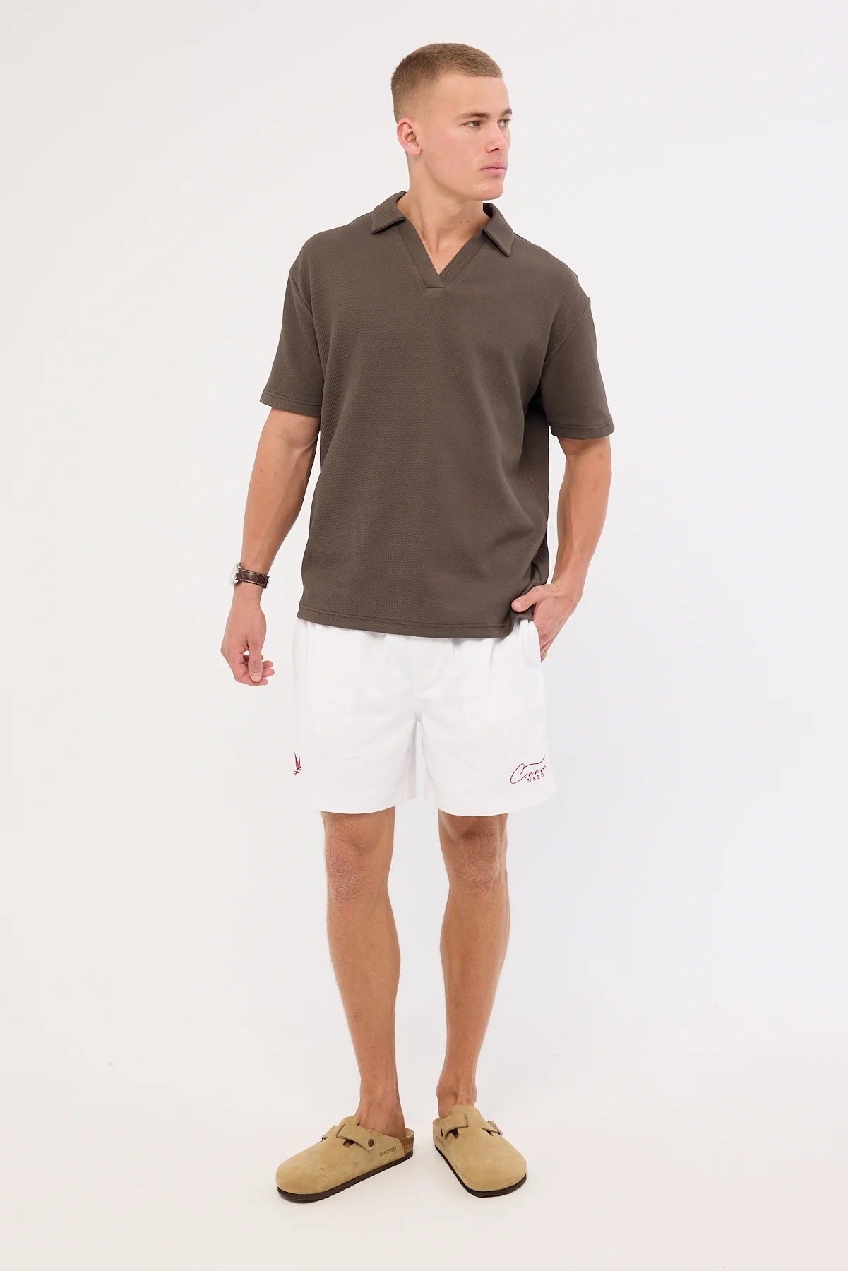 Common Need Swallows Cotton Short White