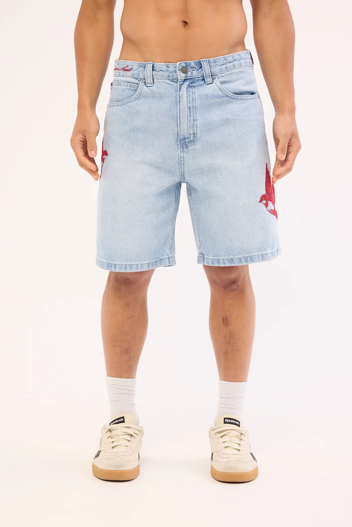 Common Need Swallows Denim Jort Haze Blue Denim - Image 8