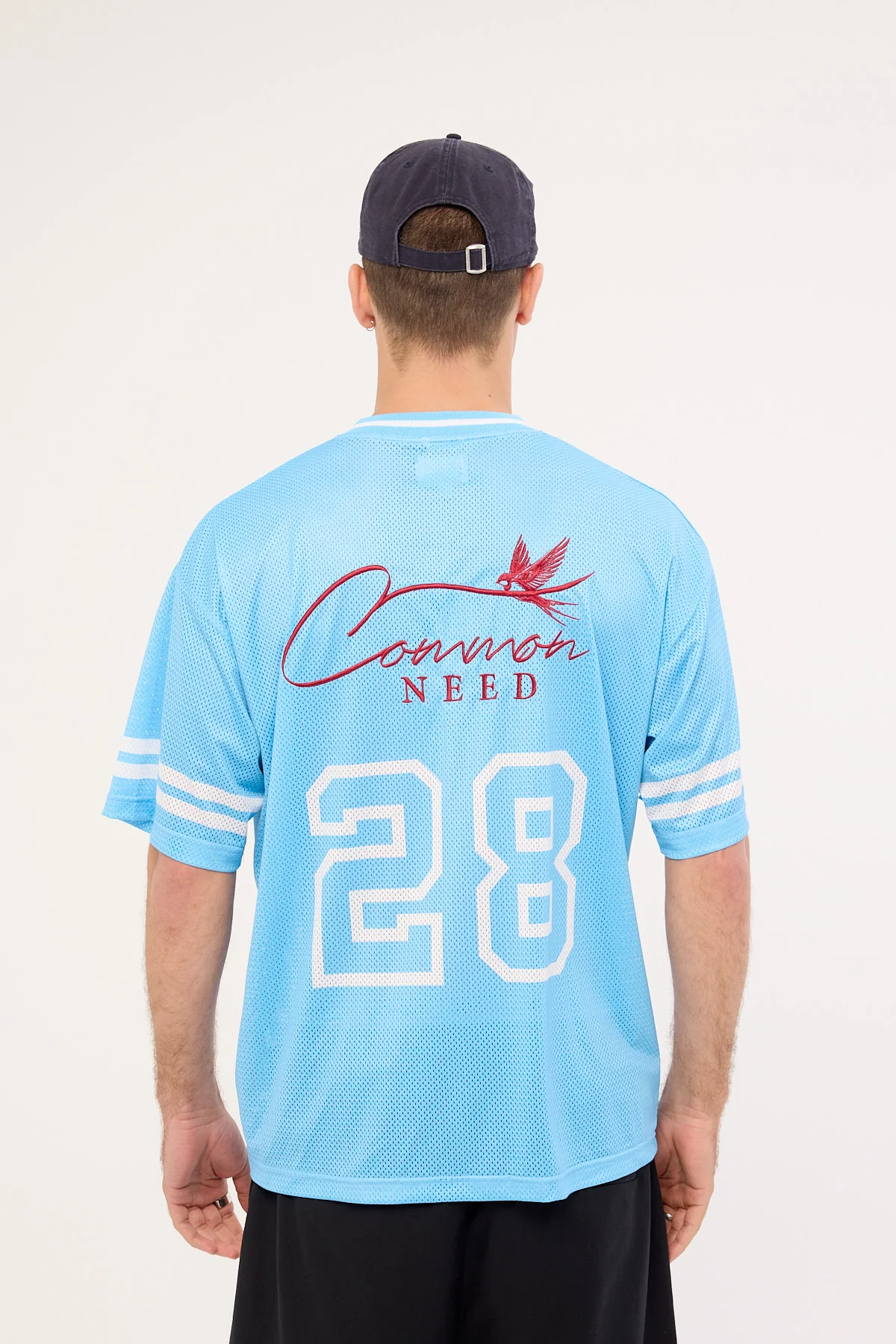 Common Need Swallows V-Neck Jersey Powder Blue - Image 6