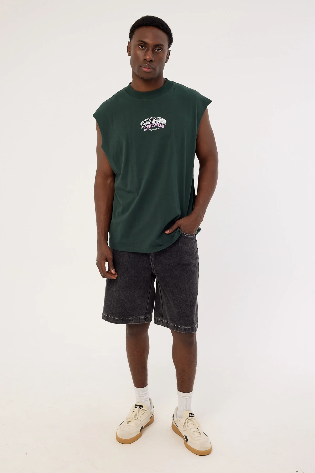 Common Need Tackle Muscle Tank Dark Green - Image 2