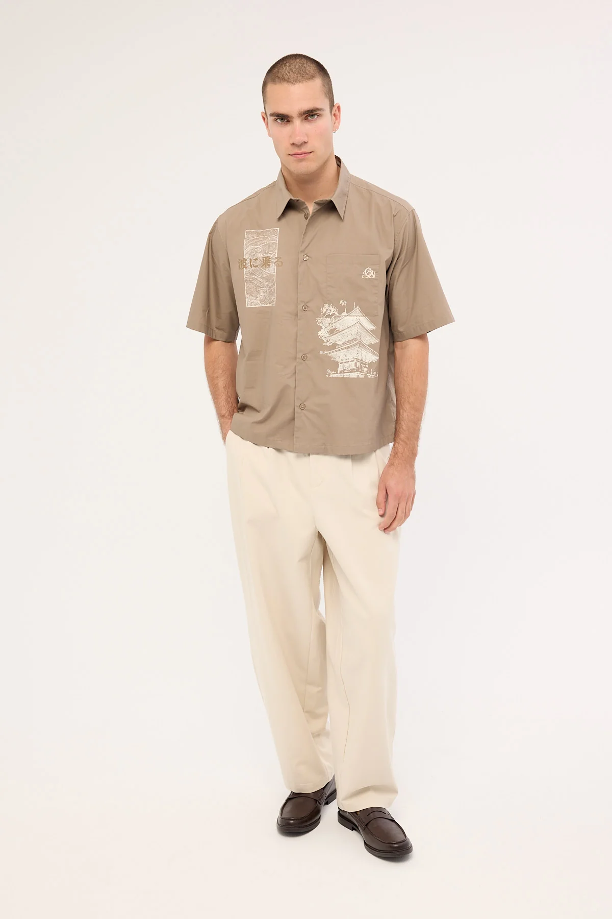 Common Need Tanken Boxy Standard Shirt Mushroom - Image 3