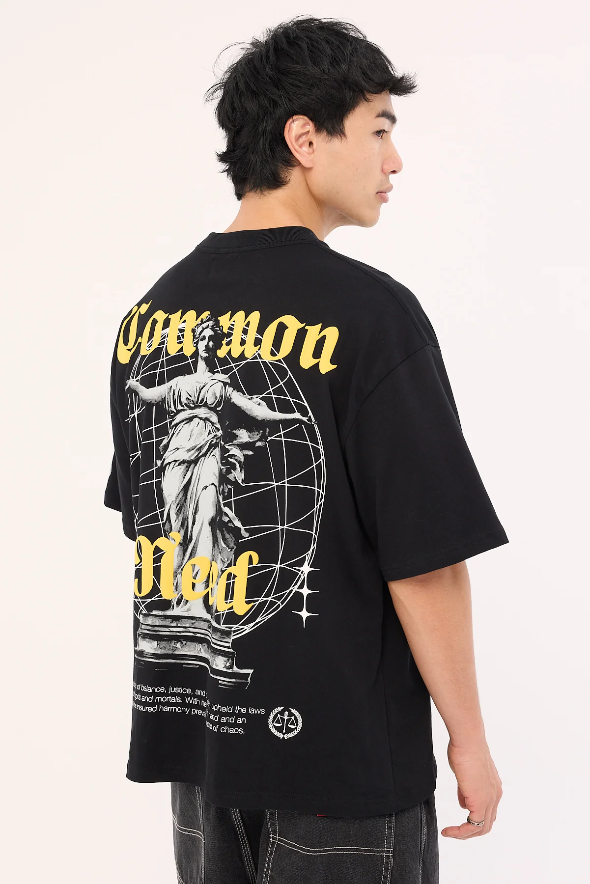 Common Need Themis Heavyweight Easy Tee Black
