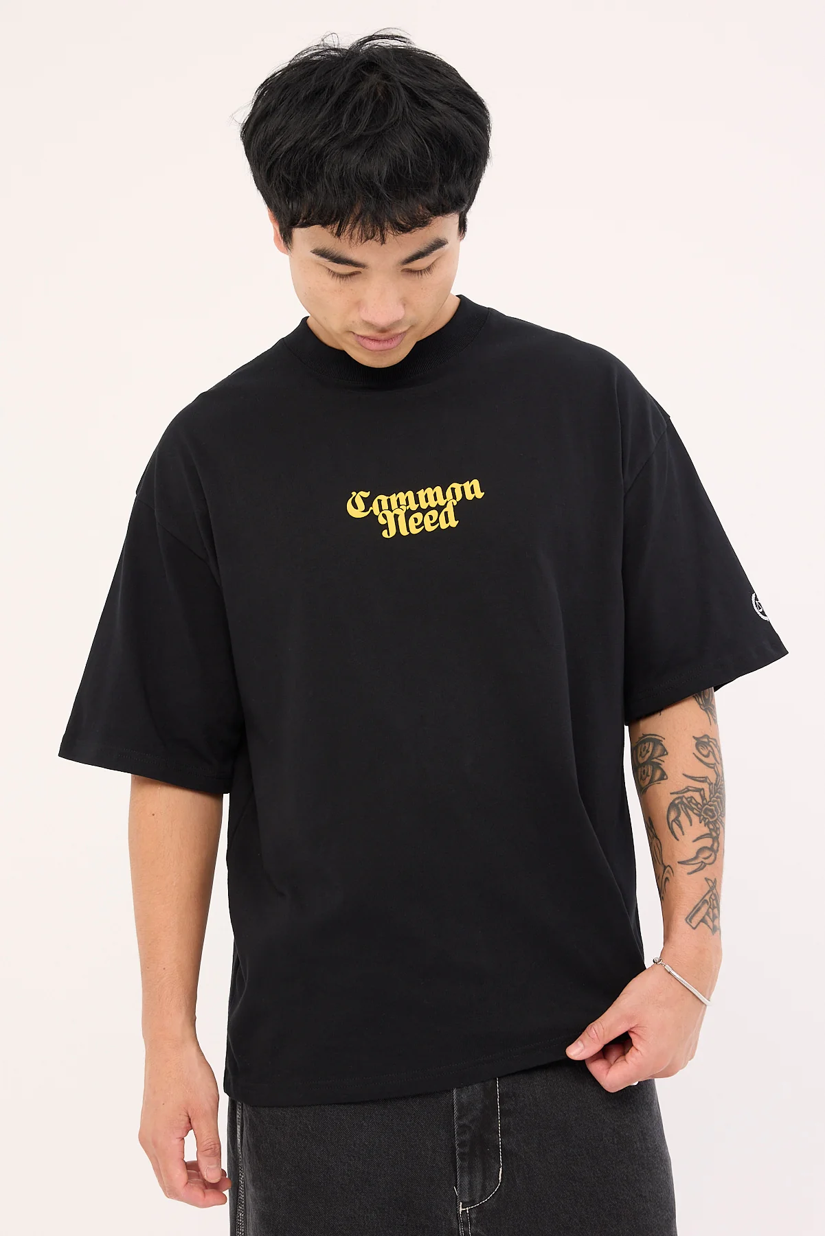 Common Need Themis Heavyweight Easy Tee Black - Image 2