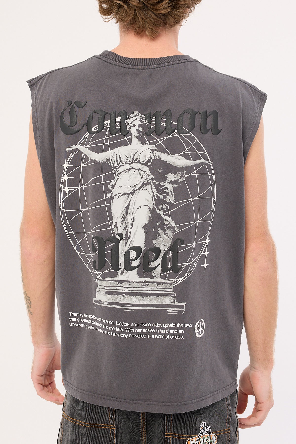 Common Need Themis Muscle Tank Washed Black - Image 6