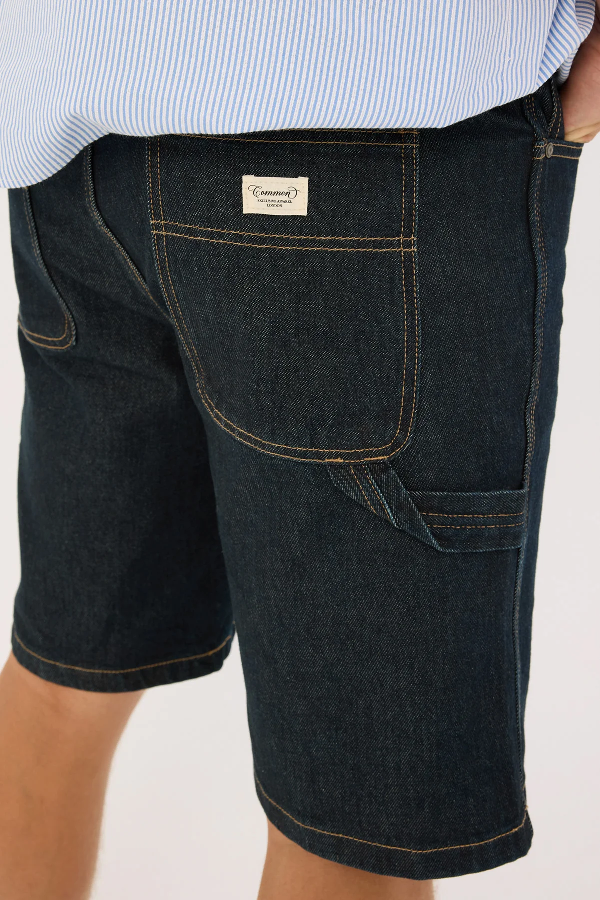 Common Need Thiago Carpenter Short Rinse Indigo - Image 6