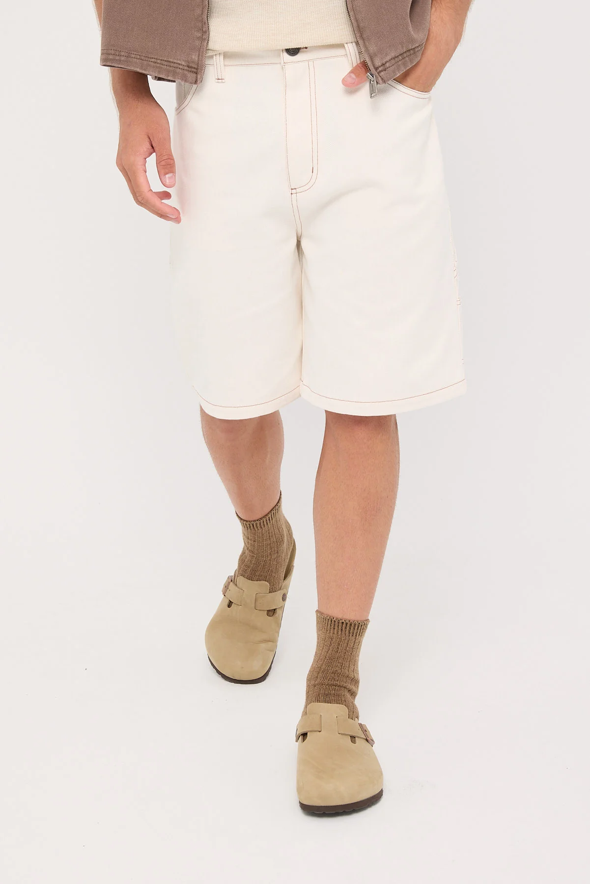 Common Need Thiago Carpenter Short White/Tobacco - Image 2