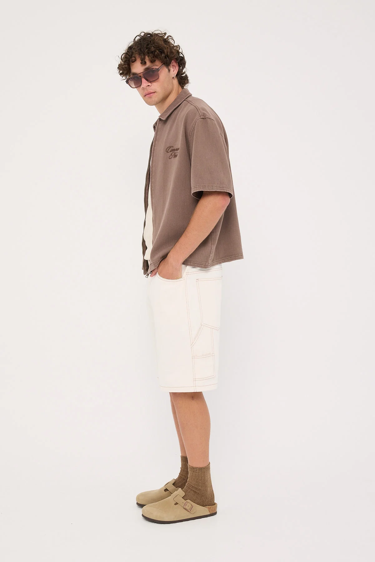Common Need Thiago Carpenter Short White/Tobacco - Image 3