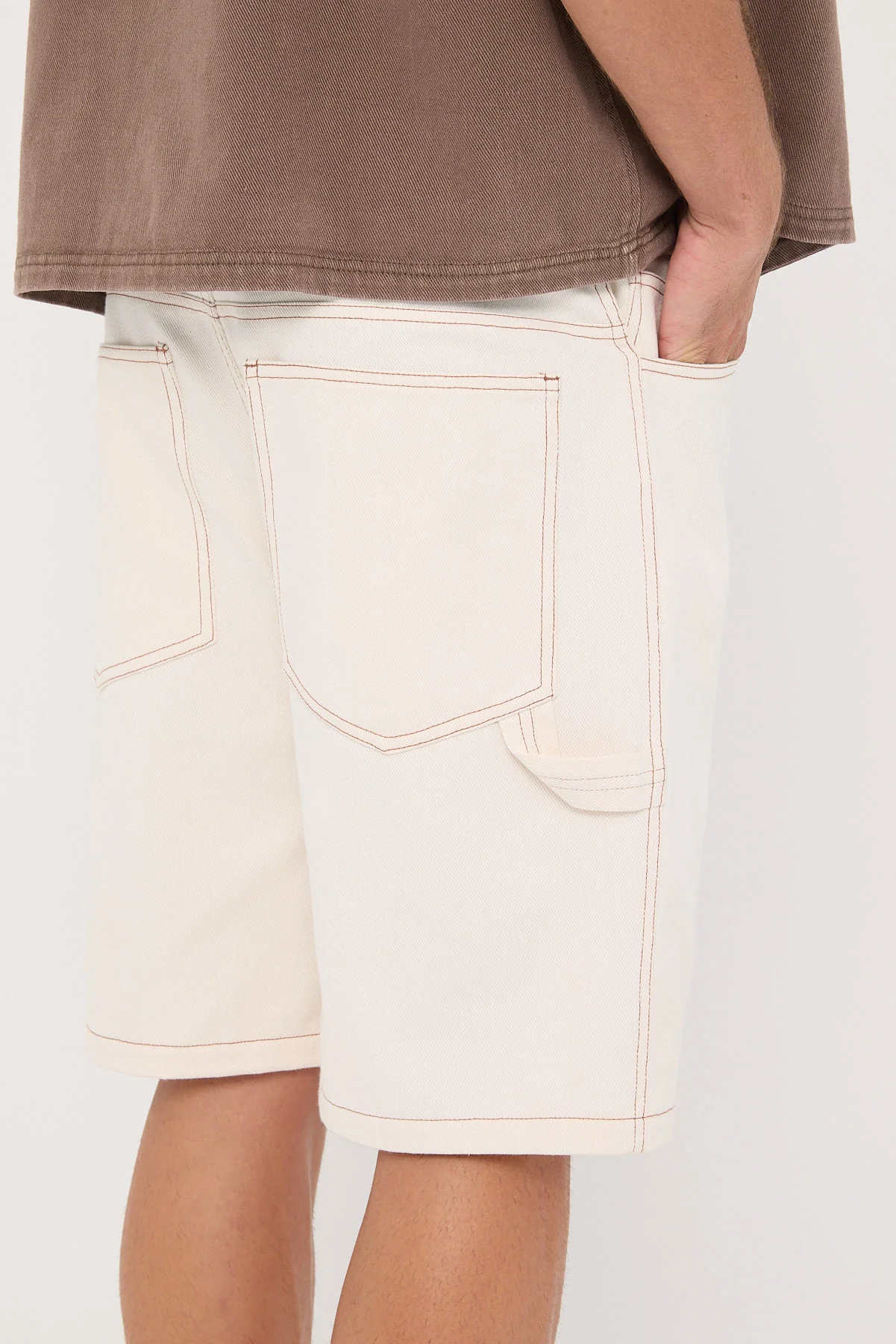 Common Need Thiago Carpenter Short White/Tobacco - Image 6