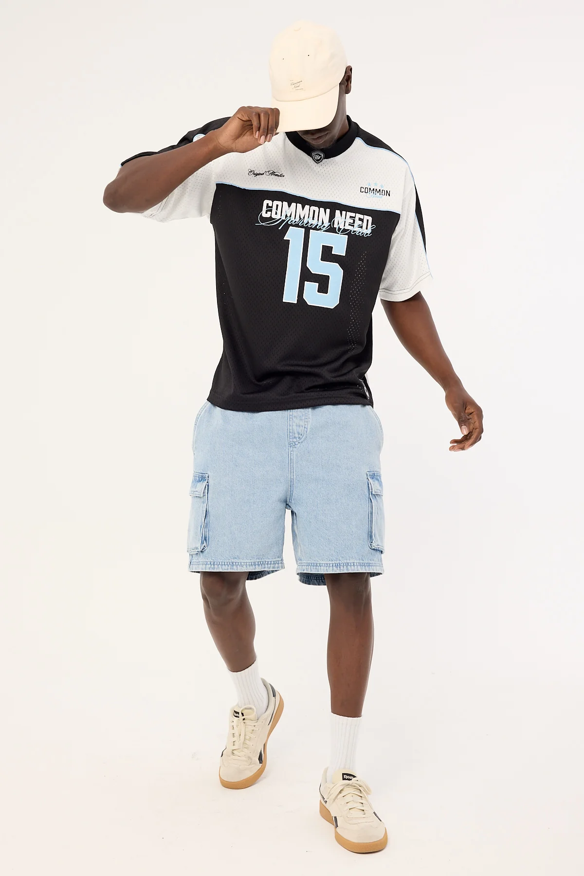 Common Need Timeout V Neck Jersey Black/Grey - Image 2