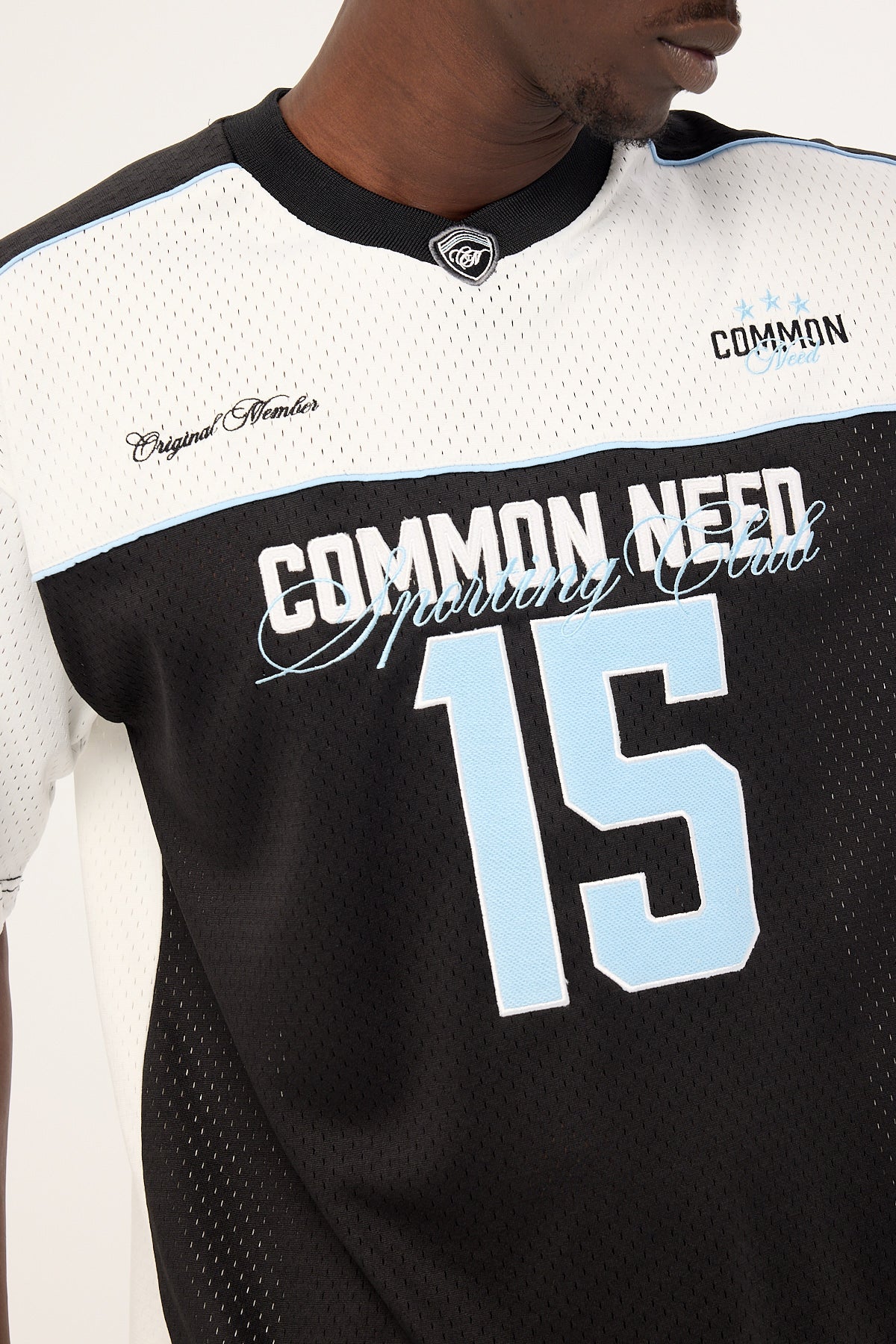 Common Need Timeout V Neck Jersey Black/Grey - Image 4