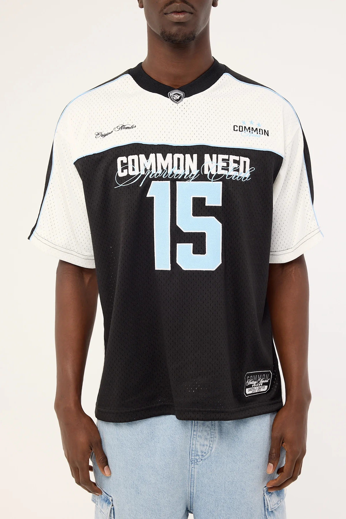Common Need Timeout V Neck Jersey Black/Grey - Image 7