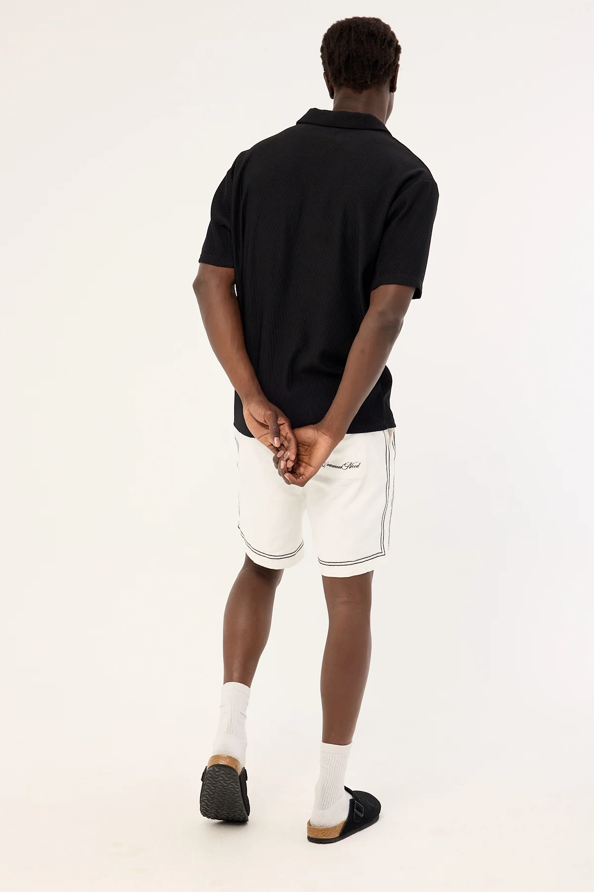 Common Need Token Elastic Waist Short White - Image 5