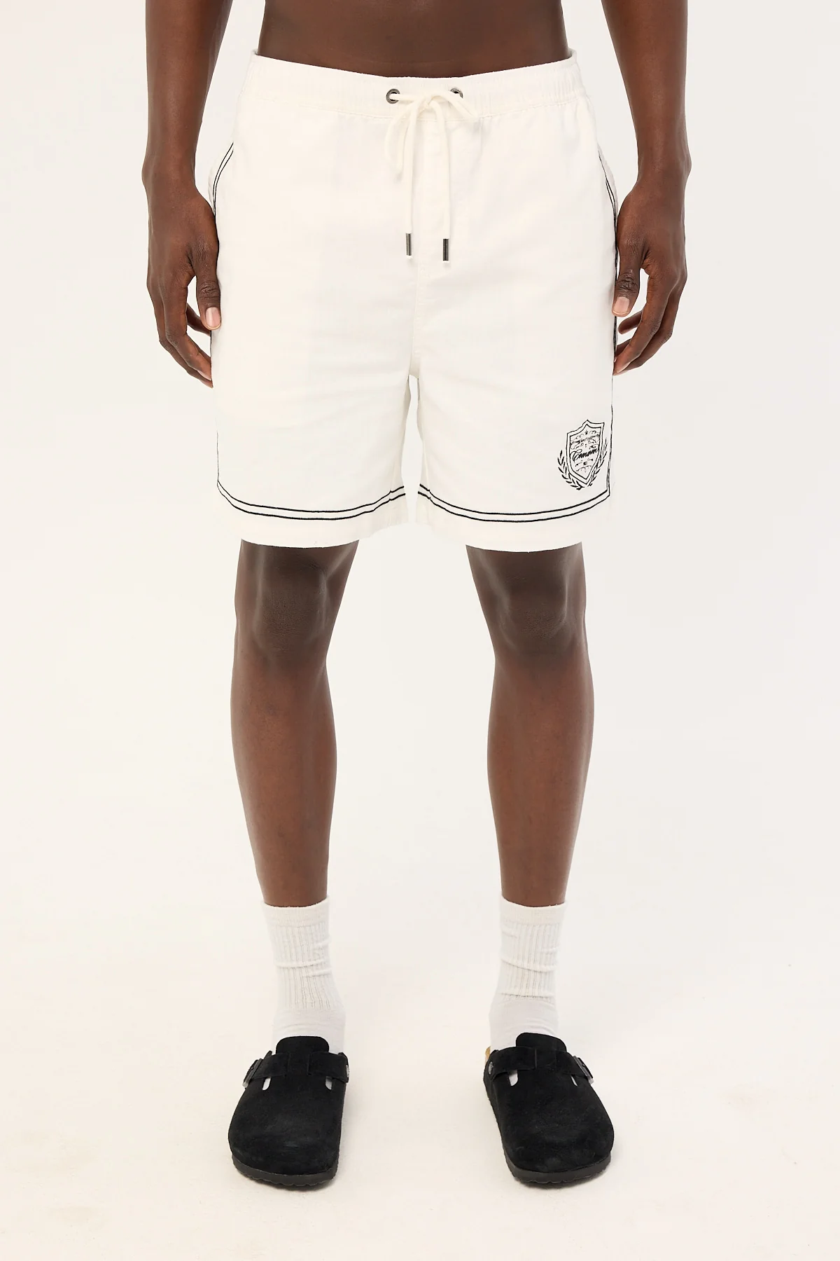 Common Need Token Elastic Waist Short White - Image 7