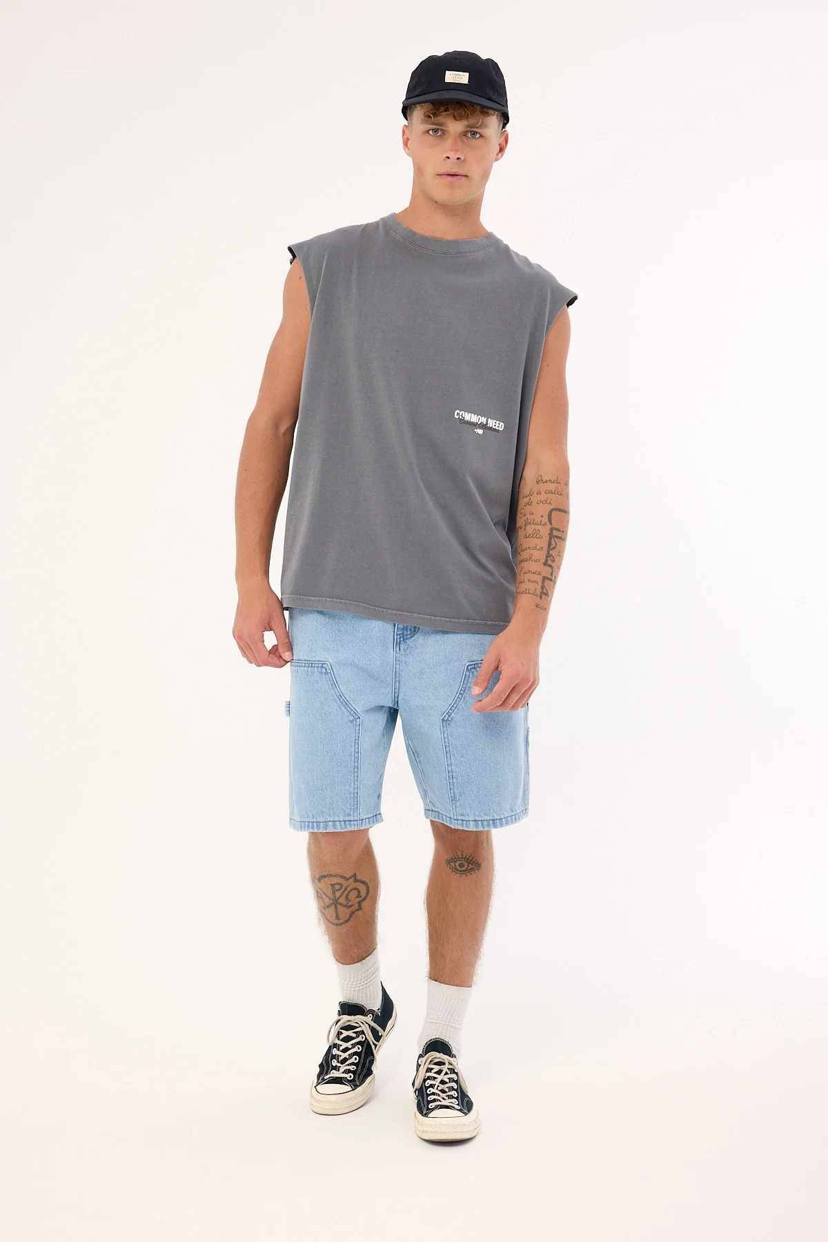 Common Need Toned Muscle Tank Acid Grey - Image 2